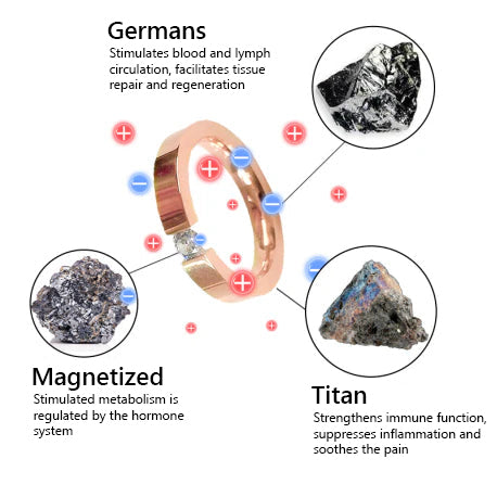 CZTICLE magnetic therapy ring made of titanium steel with natural diamond 🔥 Buy more, save more 🔥🔥
